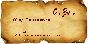 Olaj Zsuzsanna névjegykártya
