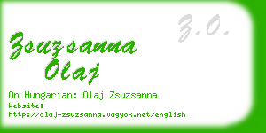 zsuzsanna olaj business card